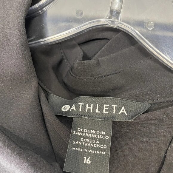 Athleta Women's Brooklyn Heights Wide Leg Jumpsuit – Size 16 – Black - Picture 2 of 13